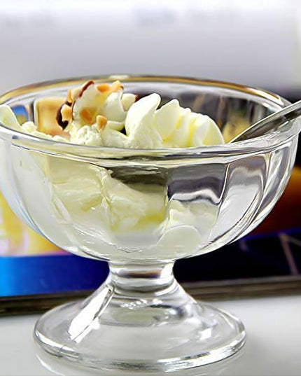 Premium Glass Ice Cream Dessert Bowl 6 Pc Set