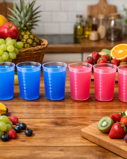Unbreakable Plastic Drinking Glass Set Of 6 (200 Ml Each)