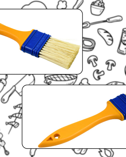 8721 Multifunction Basting Brush For Cooking Pastry Brush Baking Food Butter Brush Dusting Brush For Cooking Grease Brush For Baking Dishwasher Safe Grilling  Hairbrush  Corn (2 Pcs Set)