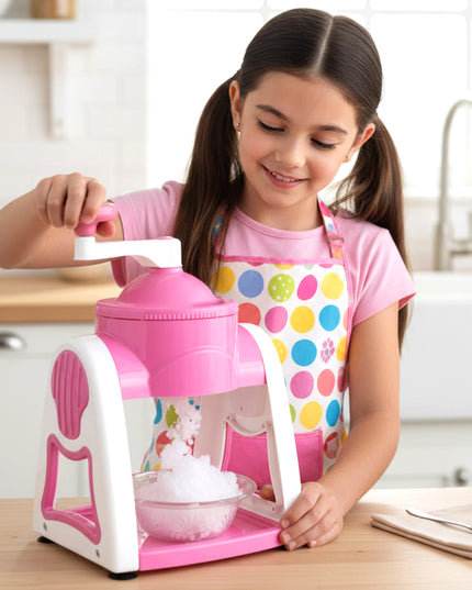 Manual Ice Crusher Machine (1 Set Pink Color)