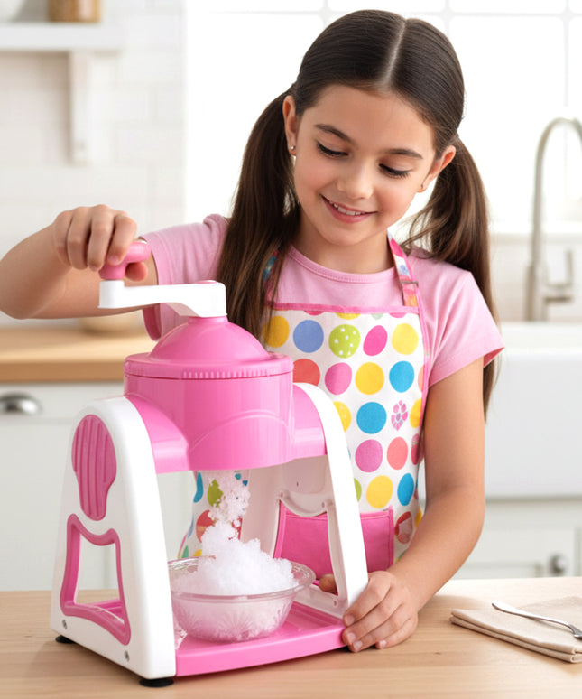 Manual Ice Crusher Machine (1 Set Pink Color)