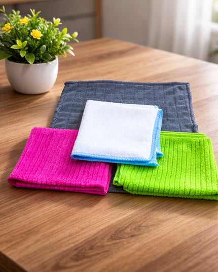Microfiber Cleaning Cloth Set (4 Pc Set)