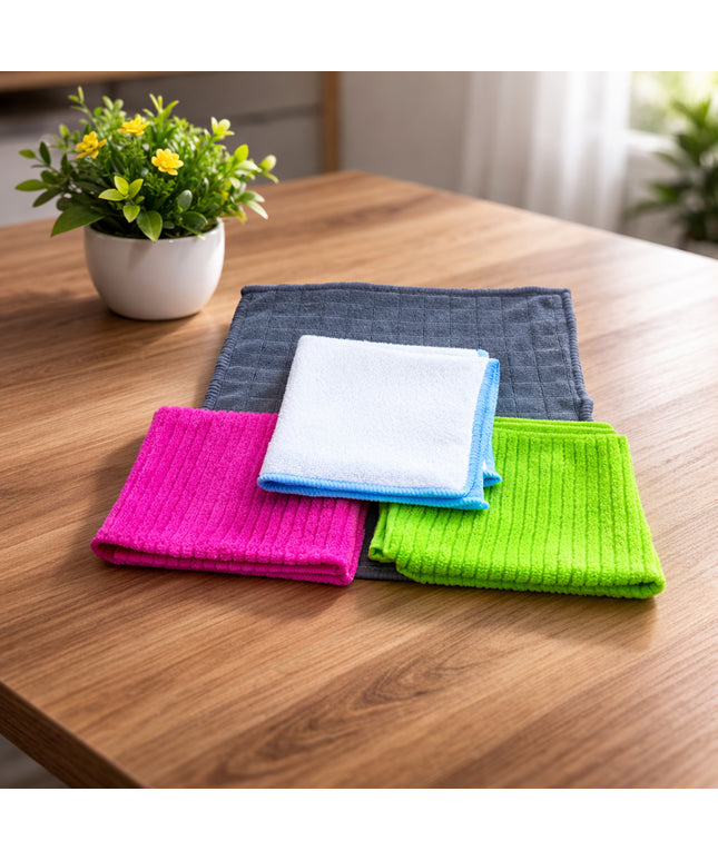 Microfiber Cleaning Cloth Set (4 Pc Set)