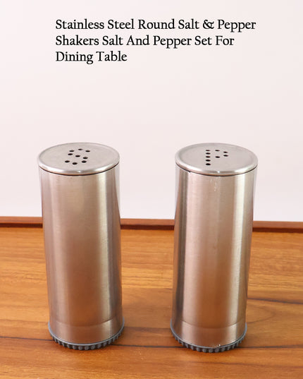 Stainless Steel Salt And Pepper Shaker Set (2 Pc)