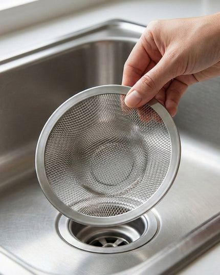 Stainless Steel Sink Drain Strainer Set (3 Pc)