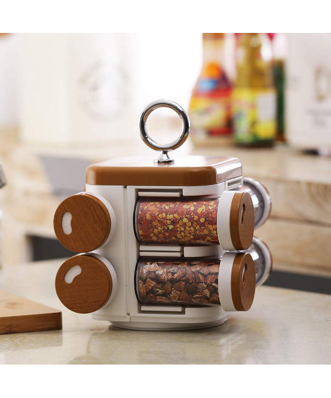 8117 Ganesh Storewell Plastic Spice Rack - Set Of 8