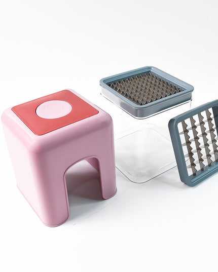 Apex Heavy Duty Potato Chipser  Vegetable Chopper With Dual Blade Set