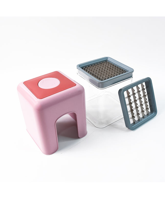 Apex Heavy Duty Potato Chipser  Vegetable Chopper With Dual Blade Set