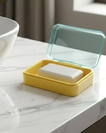 Cute Smiley Design Plastic Soap Case (1 Pc)