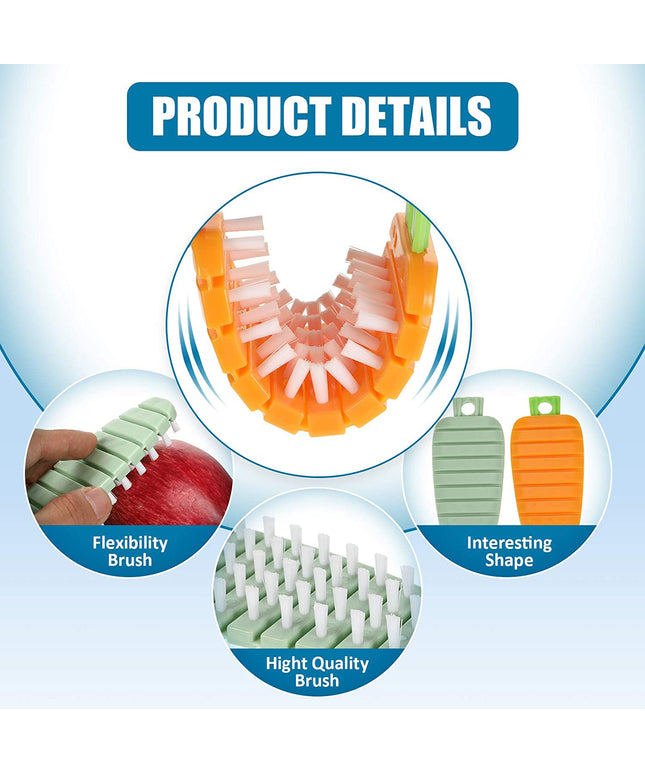 Plastic Fruit  Vegetable Brush (1 Pc)