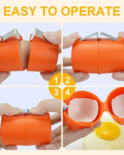 Egg Shell Opener Egg Cracker Tool For Raw Eggs Handheld (1 Pc)