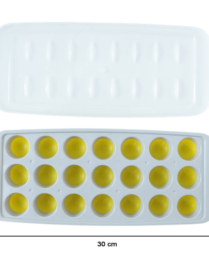 Round Ball Ice Cube Tray With Lid 21 Grid Ice Mold Tray (1 Pc)
