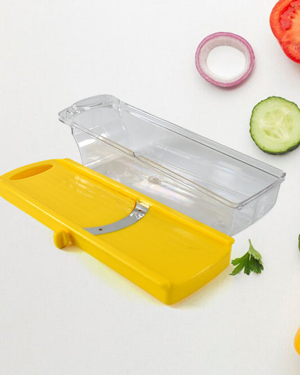 Big Multipurpose Vegetable And Fruit Slicer (Yellow  1 Pc)