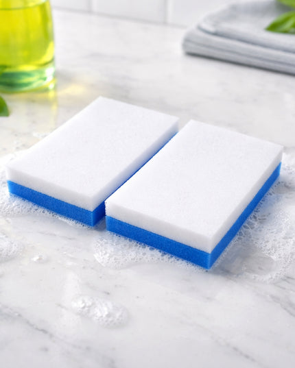 Dual Layer Cleaning Sponge Eraser Pads (2 Pc)