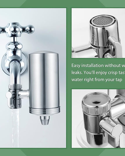 304 Stainless  Steel Faucet Mount Water Filter Water Purifier (1 Set)
