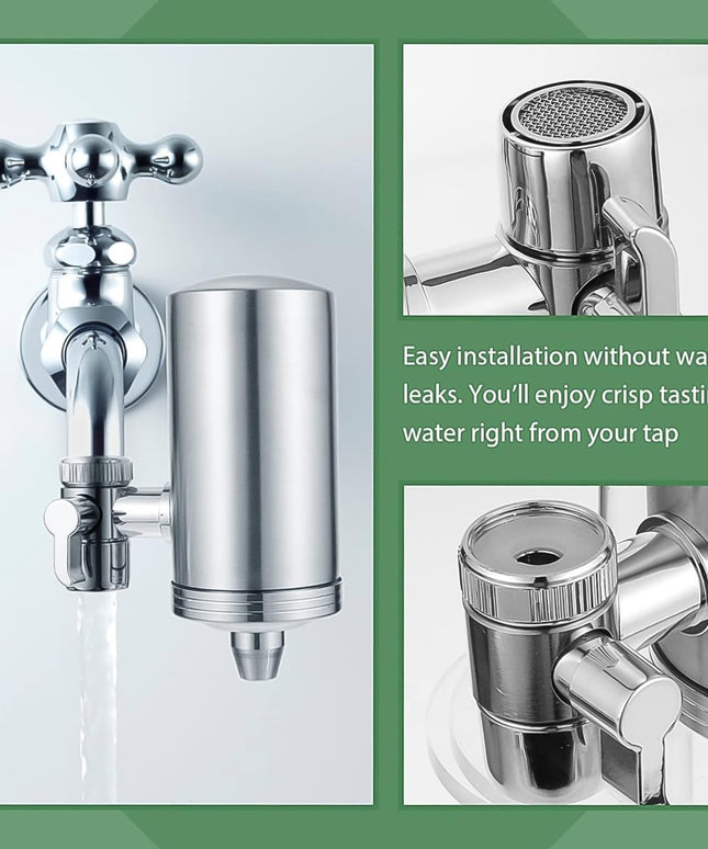304 Stainless  Steel Faucet Mount Water Filter Water Purifier (1 Set)