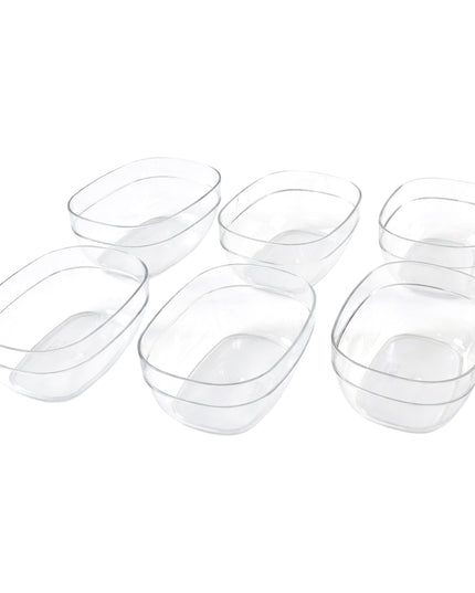 Multipurpose Transparent Serving  Storage Bowls Set (6 Pc Set)