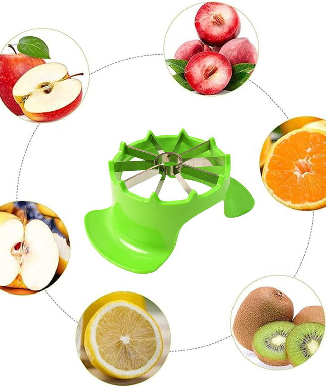 Apex Apple Cutter With Container  Unbreakable Abs Body  Stainless Steel Blades