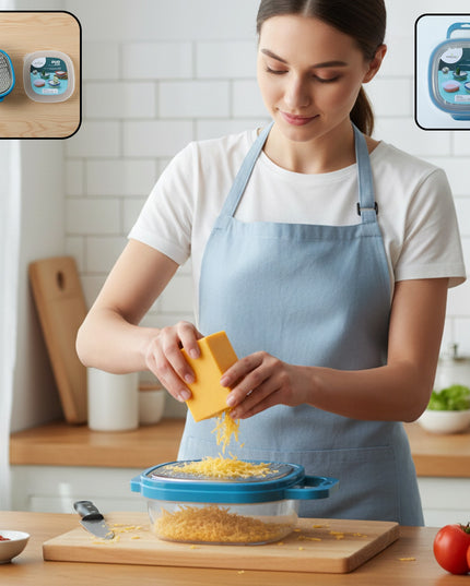 Konvex Duo Grater With Container And Lid (1 Pc)