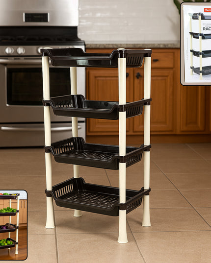 Apex 4-layer Small Multipurpose Plastic Storage Rack