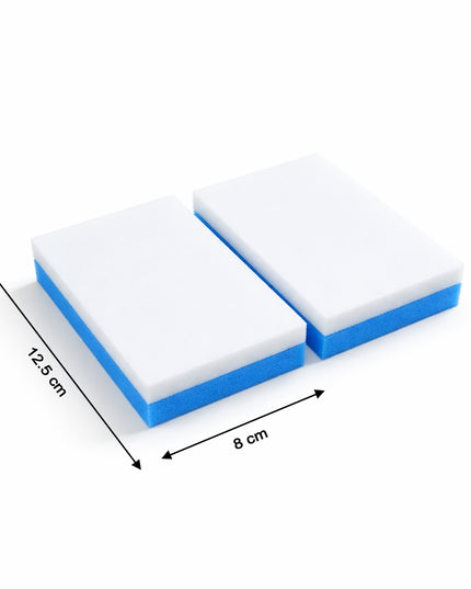 Dual Layer Cleaning Sponge Eraser Pads (2 Pc)