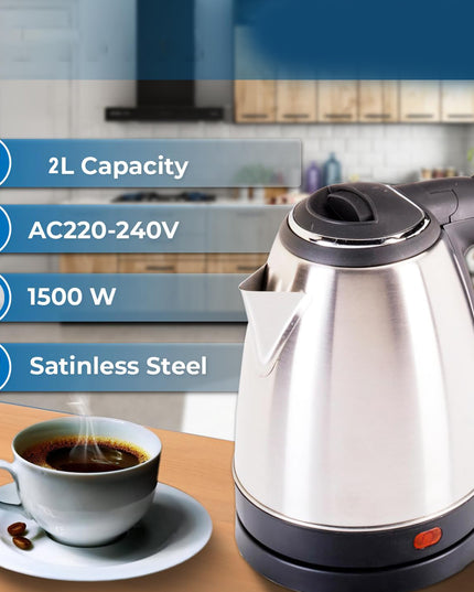 Scarlatti Stainless Steel Electric Kettle (2 Ltr)
