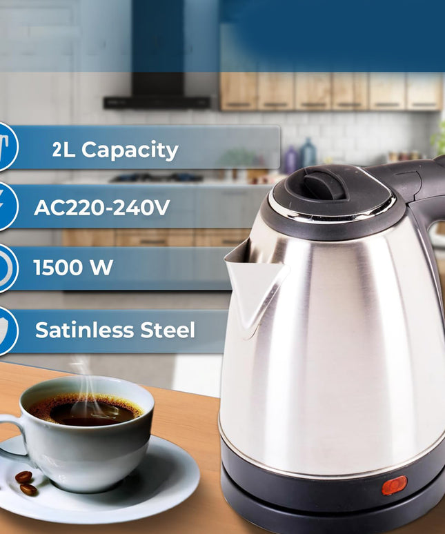 Scarlatti Stainless Steel Electric Kettle (2 Ltr)