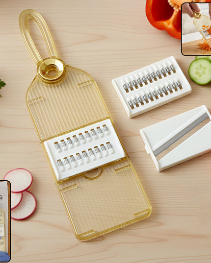 Multifunctional Vegetable Cutter Set With Interchangeable Blades