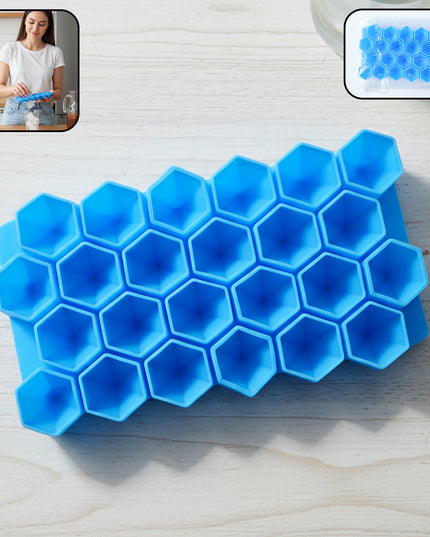 Premium Flexible Silicone Diamond Ice Cube Tray (1 Pc)