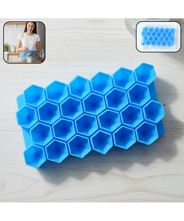 Premium Flexible Silicone Diamond Ice Cube Tray (1 Pc)