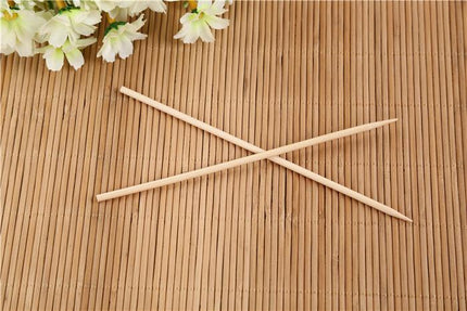 1107 Camping Wooden Color Bamboo Bbq Skewers Barbecue Shish Kabob Sticks Fruit Kebab Meat Party Fountain Bamboo Bbq Sticks Skewers Wooden (30cm)