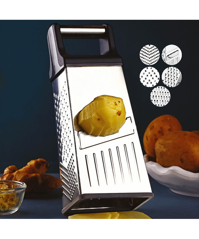 Apex 5-in-1 Master Stainless Steel Multipurpose Slicer And Grater