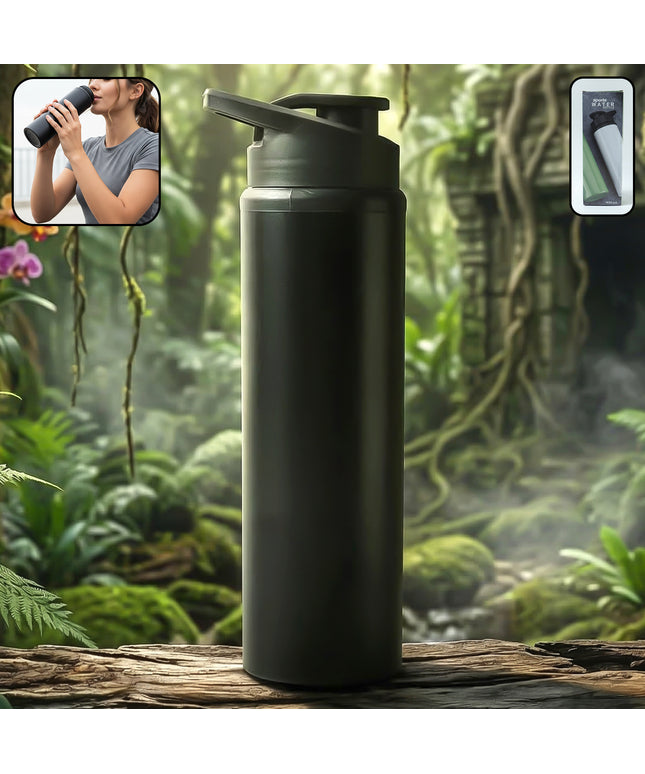 Premium Stainless Steel Sports Water Bottle With Flip Top Lid 900 Ml
