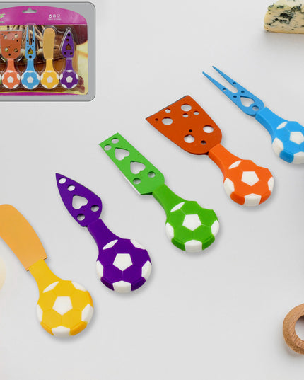 Football Soccer Cheese Knife Set (5 Pcs Set)