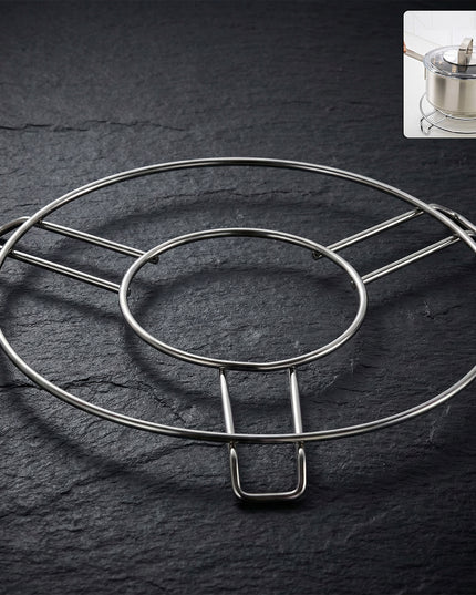 Stainless Steel Round Table Ring Hot Pot Stand (1 Pc)