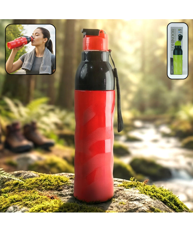 Plastic 1000 Ml Approx Sports Water Bottle (1 Pc)