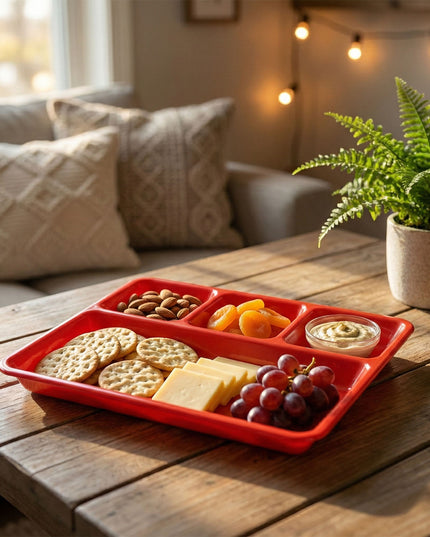 32  25 Cm Multipurpose Compartment Serving Tray (1 Pc)