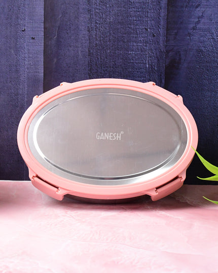 Ganesh Classy 2-piece Stainless Steel Lunch Box Set