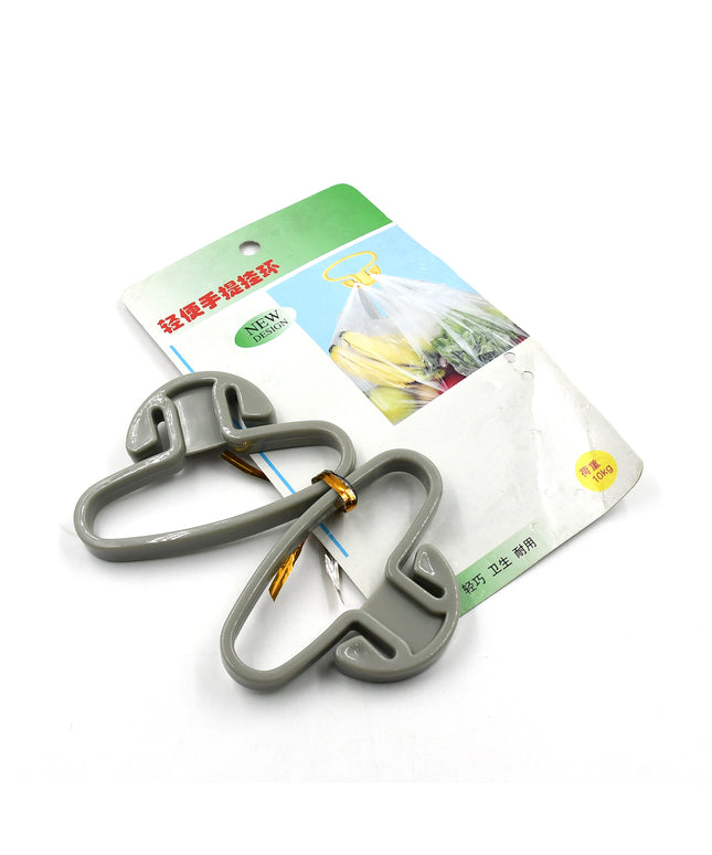 9331 Portable Shopping Bag Handle Holder Household Plastic Bag Hook Kitchen Supplies Carrier Holds Plastic Reusable Grocery Bags Holder Portable Bag Carrier Multifunctional (2pc)