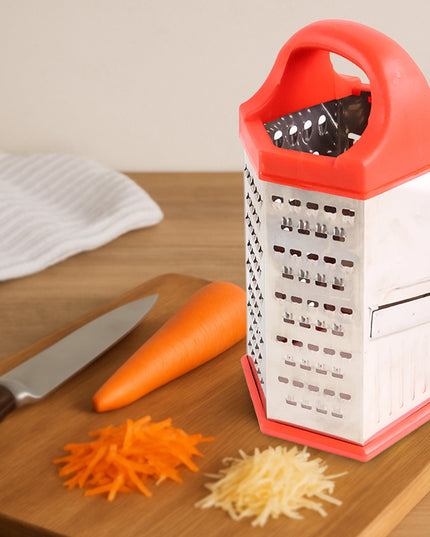 7-in-1 Heavy Duty Stainless Steel Box Grater With Ergonomic Handle (1 Pc)