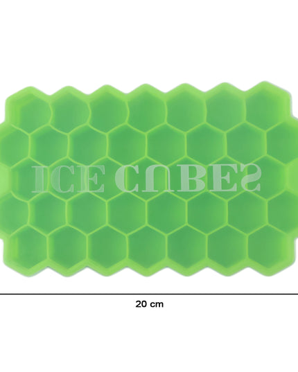 Premium Honeycomb Silicone Ice Cube Tray With Lid (1 Pc)