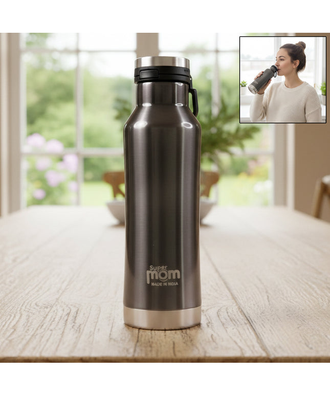 Supermom 500 Ml Stainless Steel Insulated Hydro Water Bottle Vacuum Flask