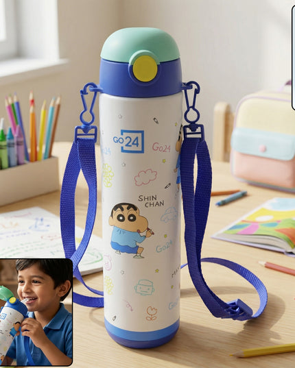 Pexpo Kids School Stainless Steel Water Bottle 500 Ml Approx (1 Pc)