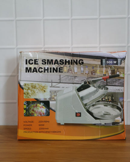 Electric Ice Crushing Machine With Stainless Steel Bowl 1 Set