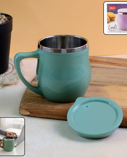 Apex Double-wall Desk Mug - (200ml  1 Pc)