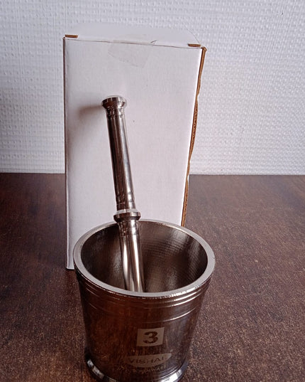 Heavy Duty Stainless Steel Mortar And Pestle Set For Kitchen Khalbatta Set (2 Pc Set)