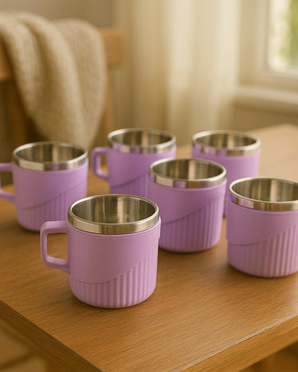 Apex Sturdy Tea  Coffee Cup - (6 Pc  Set)