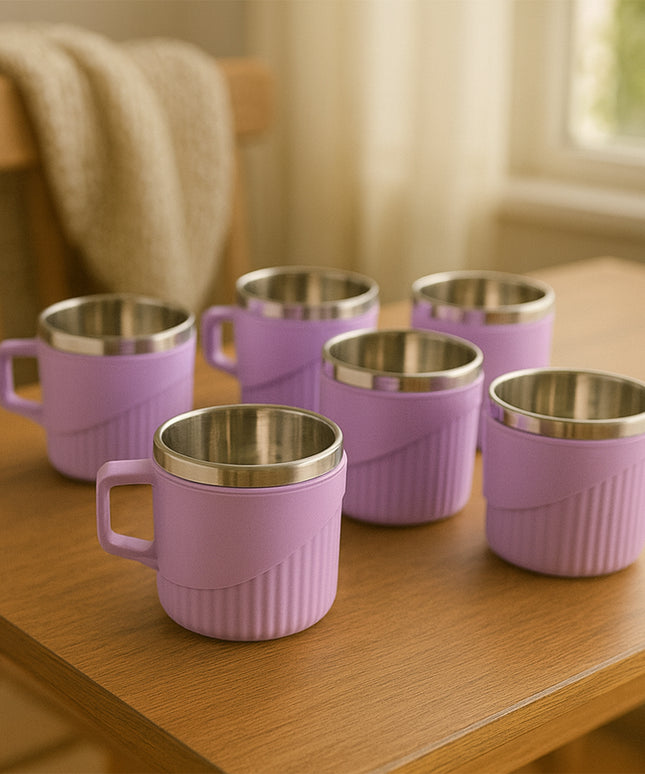 Apex Sturdy Tea  Coffee Cup - (6 Pc  Set)