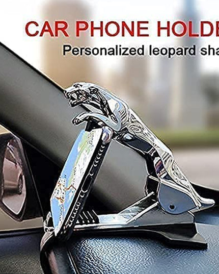 6469 Jaguar Leopard Shape Plastic Phone Clip Mobile Phone Holder For Car Use