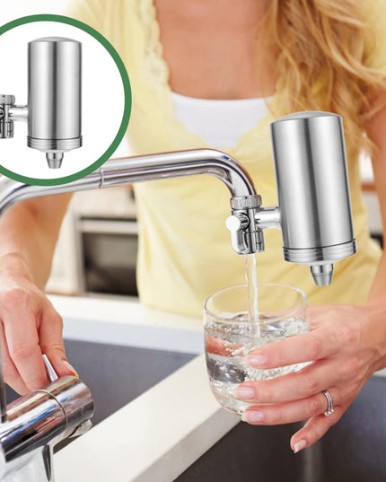 304 Stainless  Steel Faucet Mount Water Filter Water Purifier (1 Set)